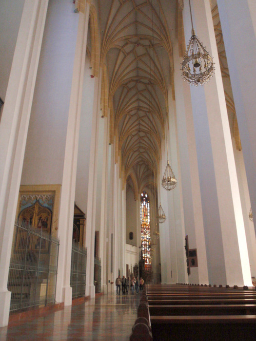 We are looking at a wing of the main church of Frauenkirche.